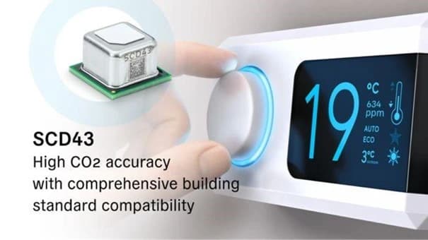 Sensirion bringt CO₂-Sensor SCD43 mit Kompatibilität zu strengen Gebäudestandards auf den Markt