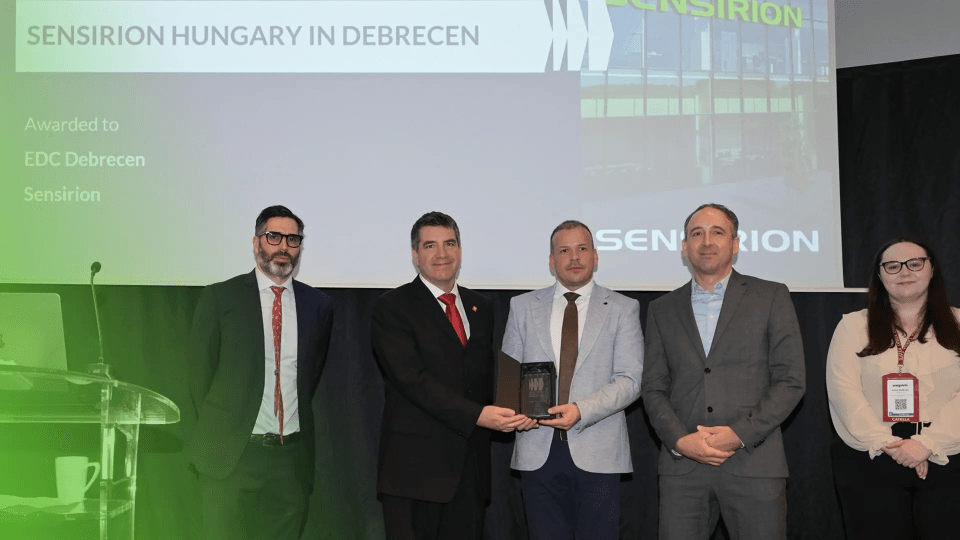 Sensirion wins Investment Impact Award 2026