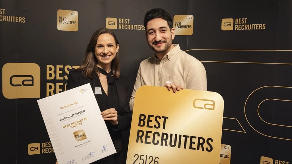 Sensirion wins BEST RECRUITERS Award 2025/26